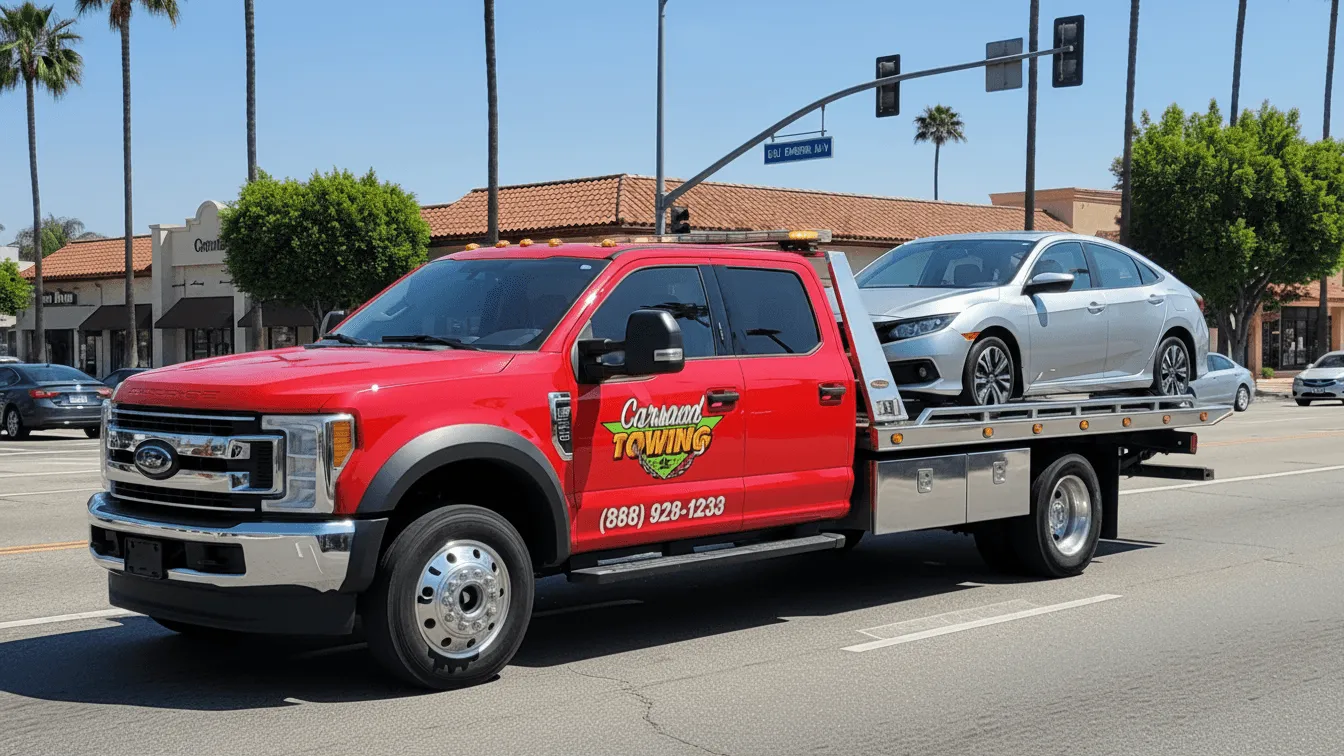 Carsaad Towing tow truck in Brea, CA