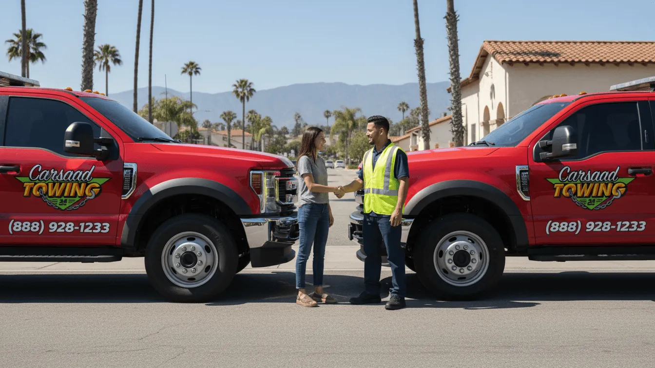 Carsaad Towing tow truck in Cerritos, CA
