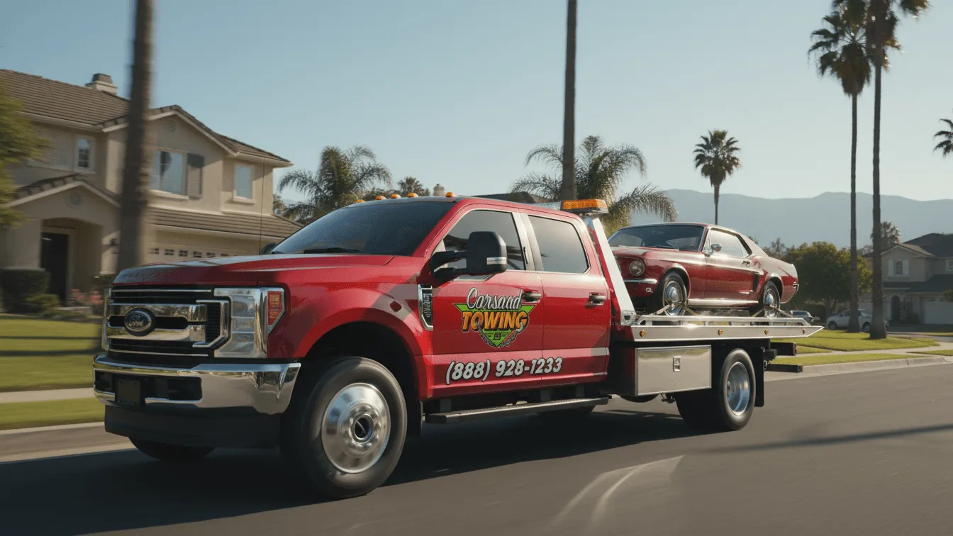 Carsaad Towing tow truck in East Whittier, CA