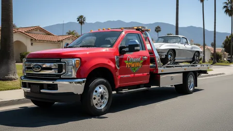 Classic car towing in Downey, CA by Carsaad Towing