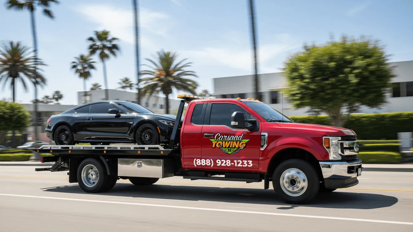 Carsaad Towing tow truck in Fullerton, CA