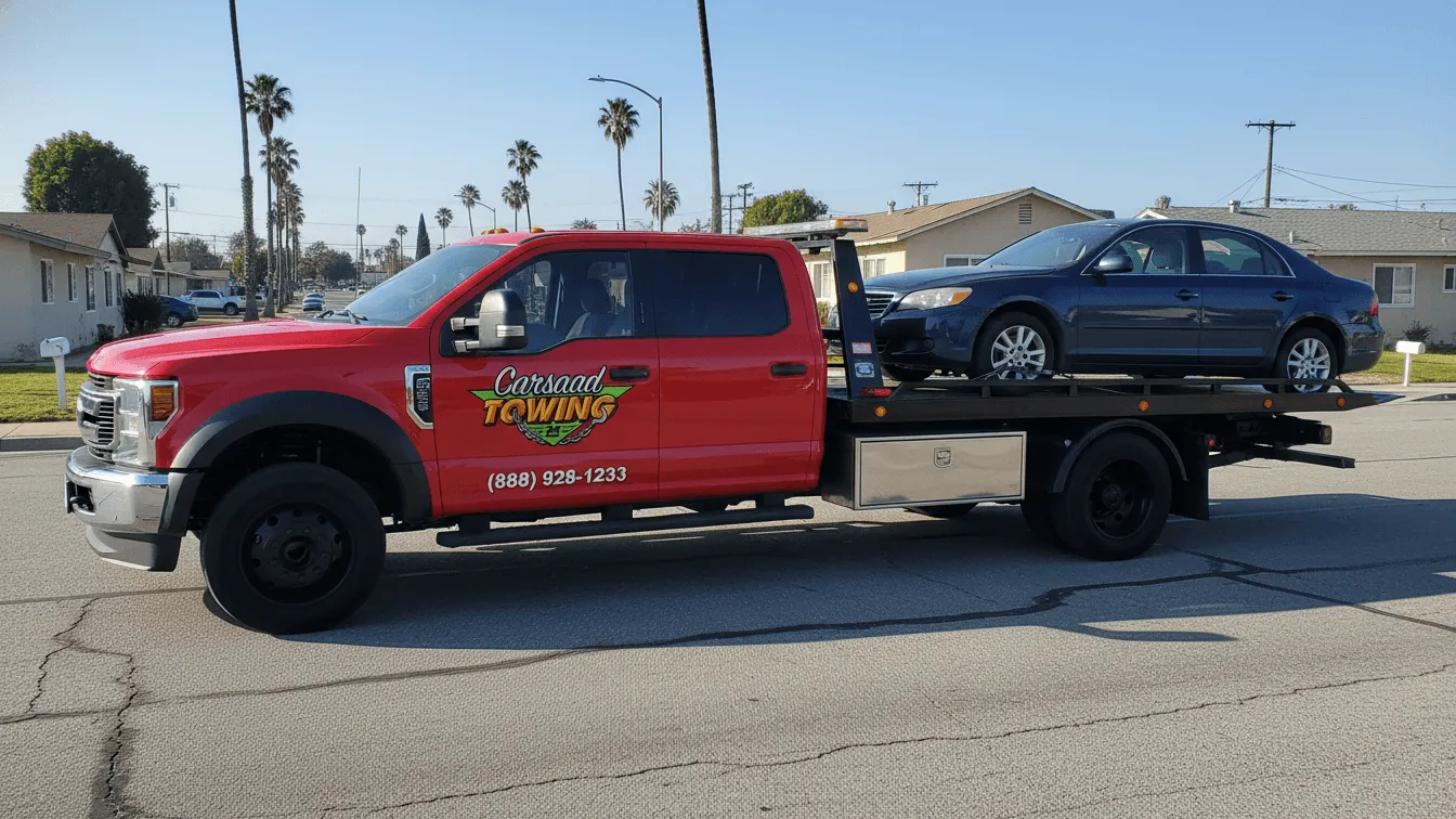 Flatbed Towing service by Carsaad Towing