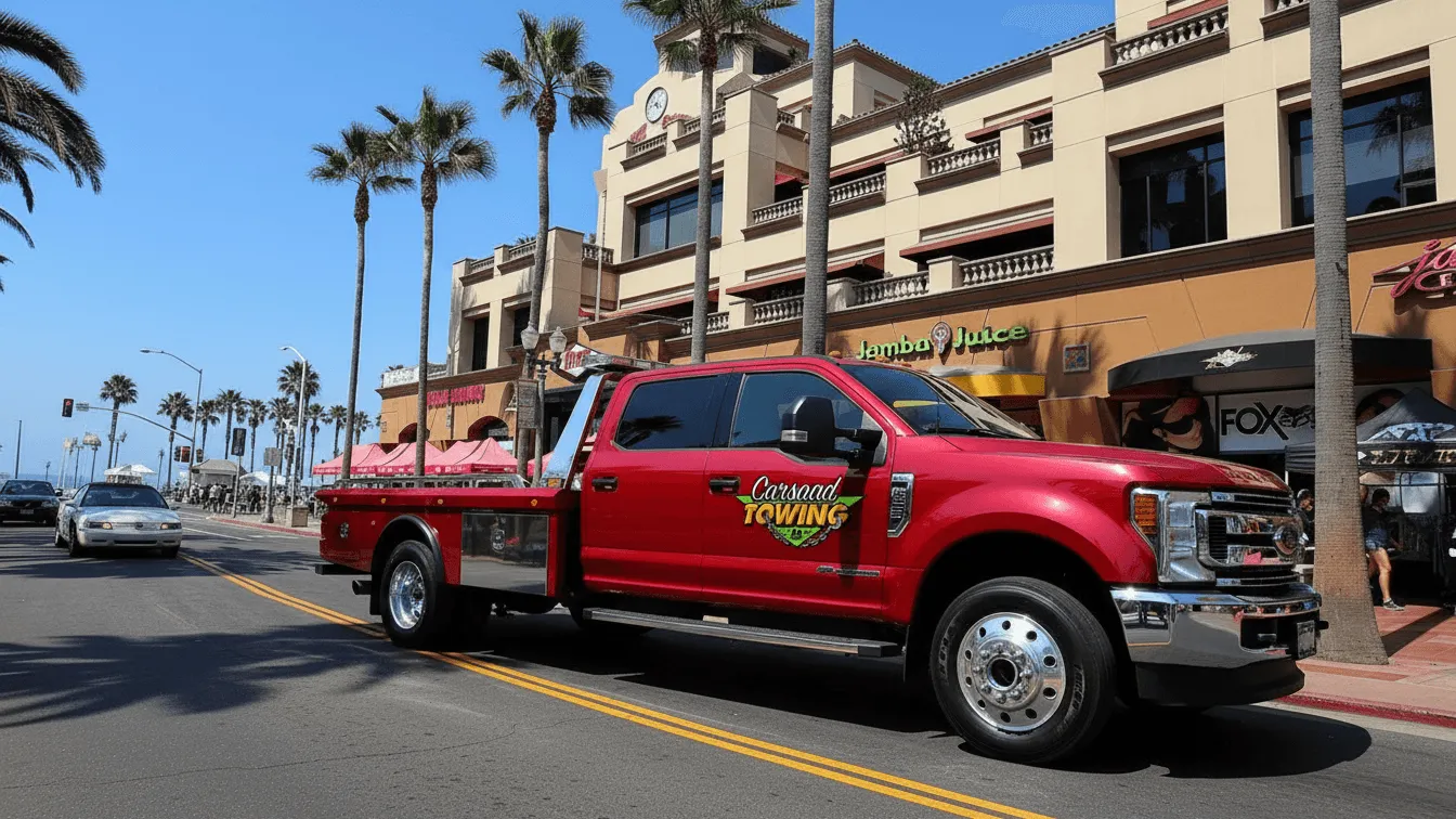 Carsaad Towing tow truck in Huntington Beach, CA