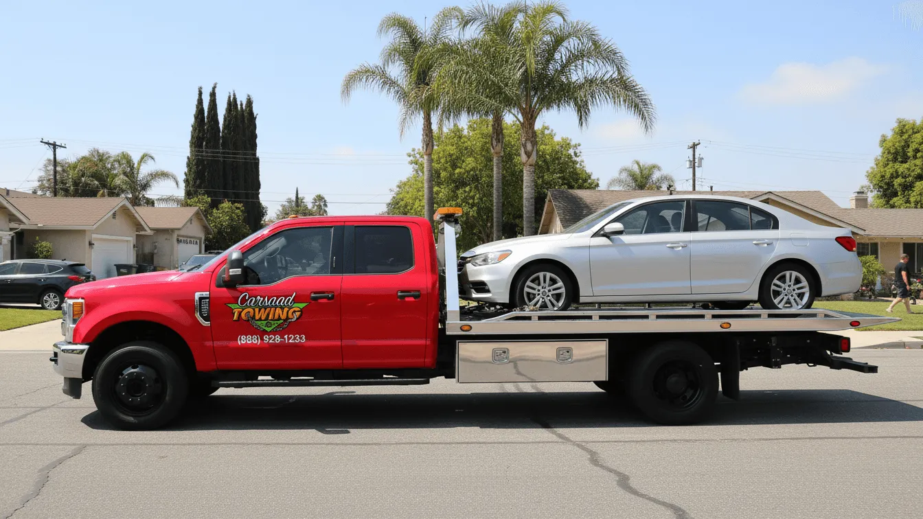 Carsaad Towing tow truck in La Mirada, CA