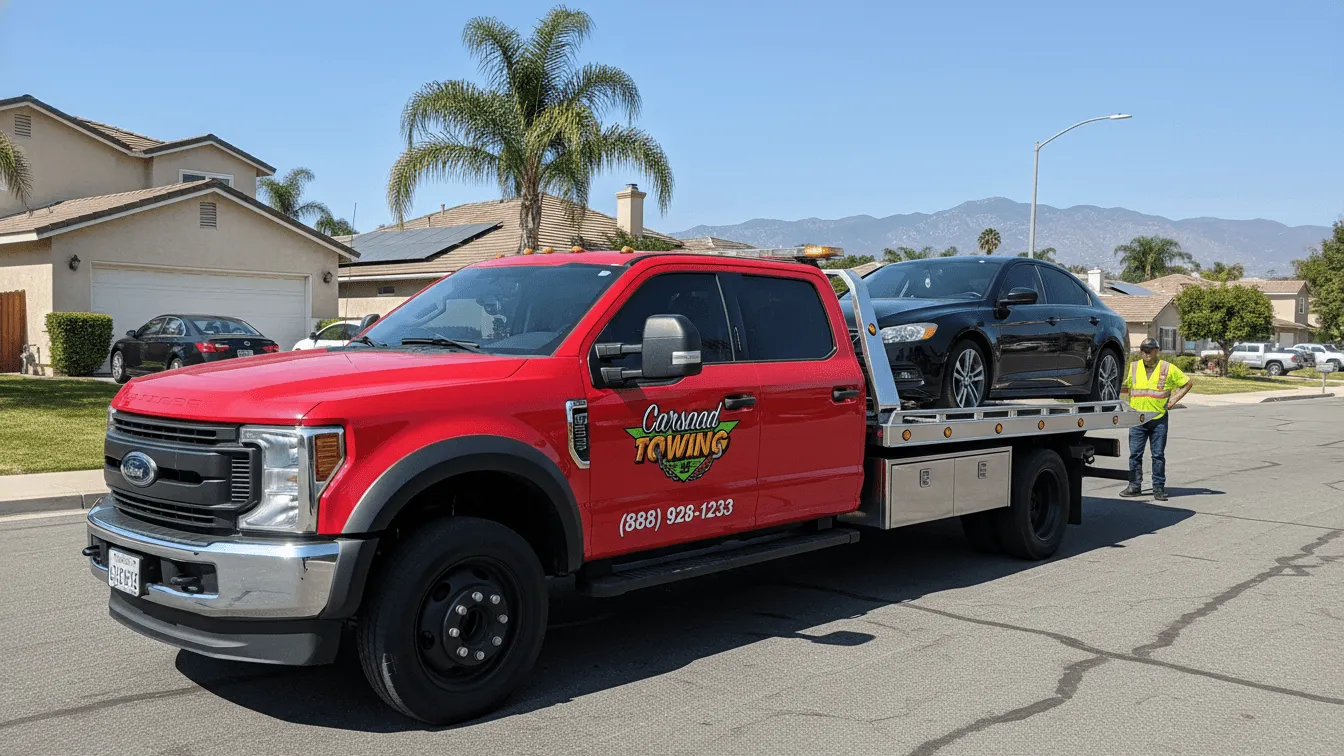 Carsaad Towing tow truck in La Palma, CA