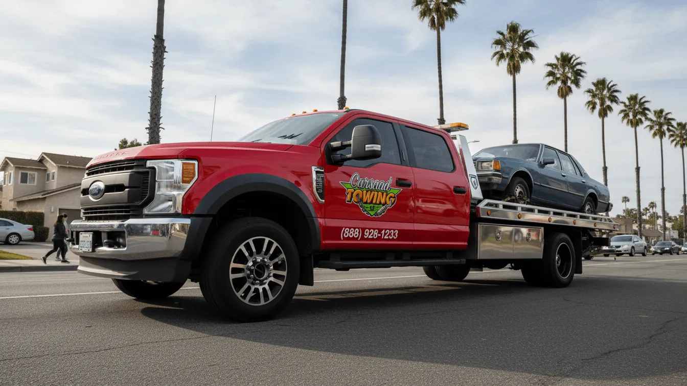Carsaad Towing tow truck in Montebello, CA