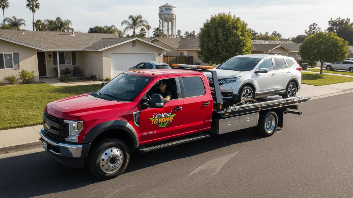 Carsaad Towing tow truck in Orange County, CA