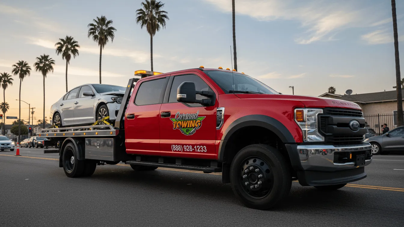 Carsaad Towing tow truck in Paramount, CA