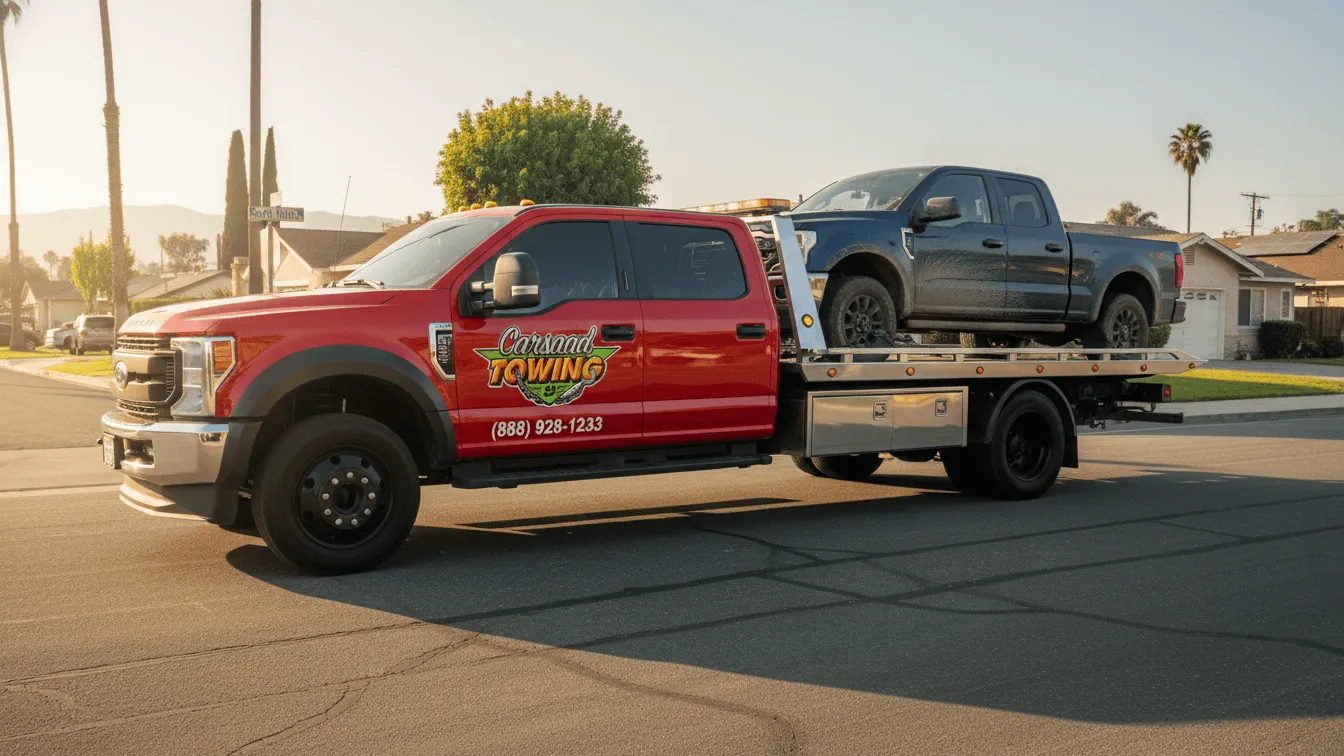 Carsaad Towing tow truck in South Whittier, CA