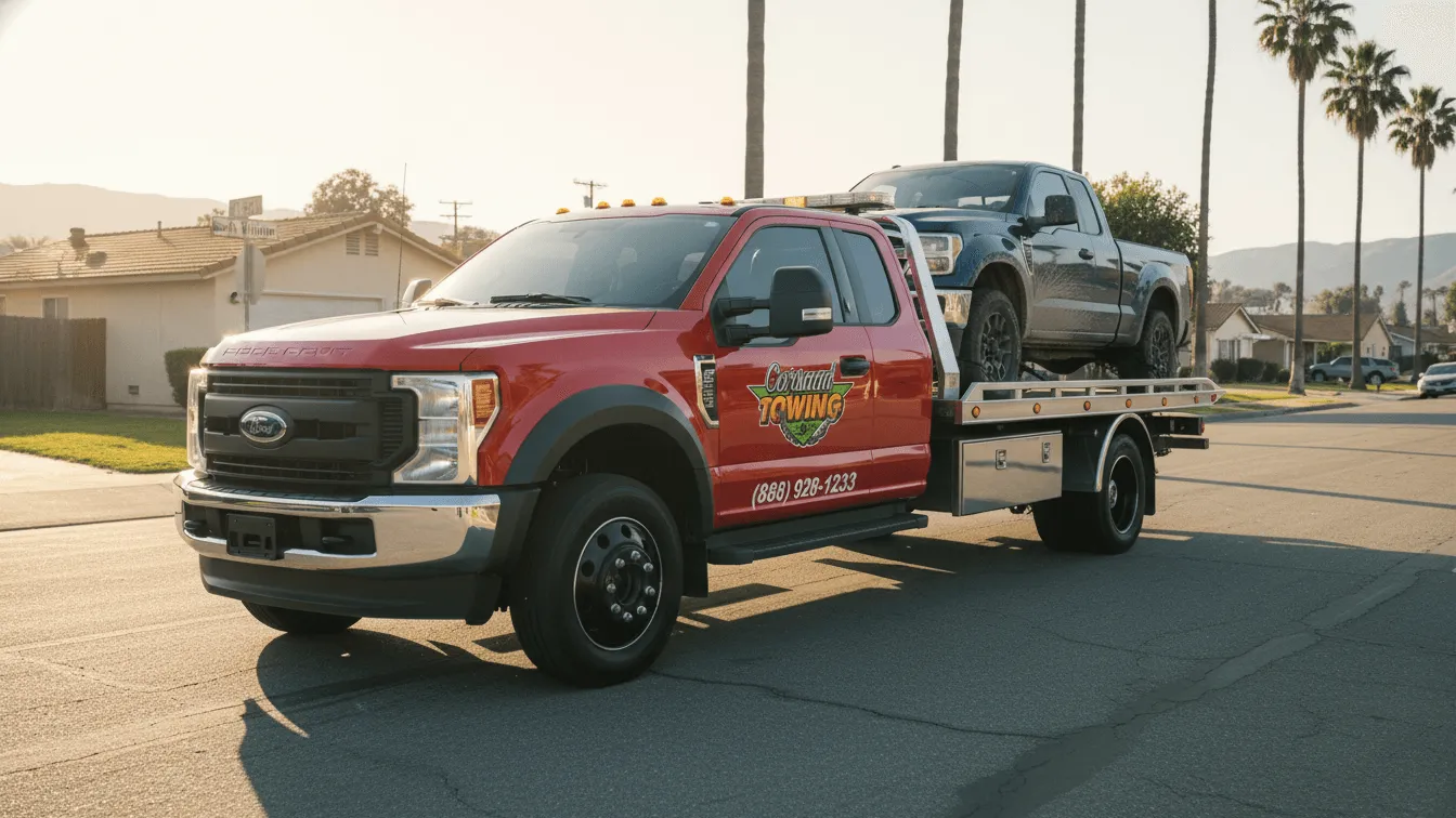 Carsaad Towing tow truck in West Whittier, CA