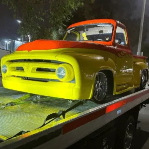 Classic car tow of a vintage pickup in Norwalk, CA by Carsaad Towing