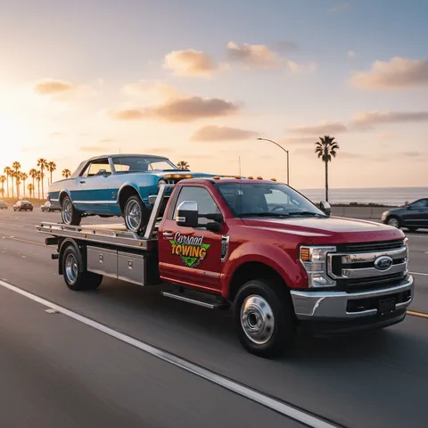 Classic car tow by Carsaad Towing