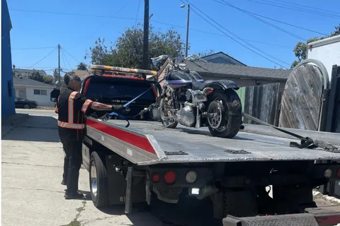 Motorcycle tow by Carsaad Towing