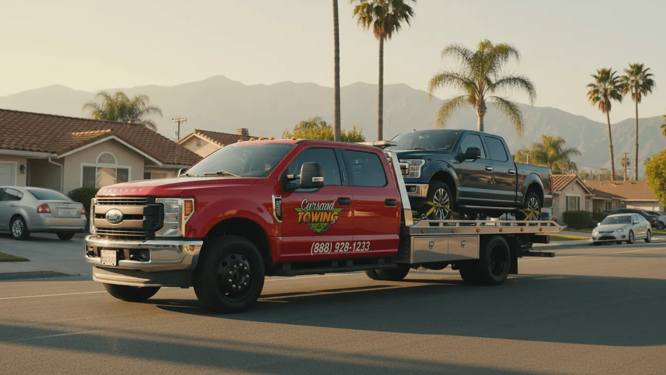 Carsaad Towing tow truck in Whittier, CA