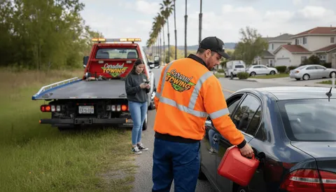 Fuel delivery in Los Angeles, CA by Carsaad Towing