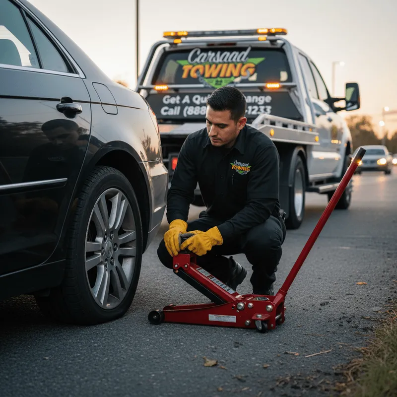 Emergency Roadside Assistance by Carsaad Towing