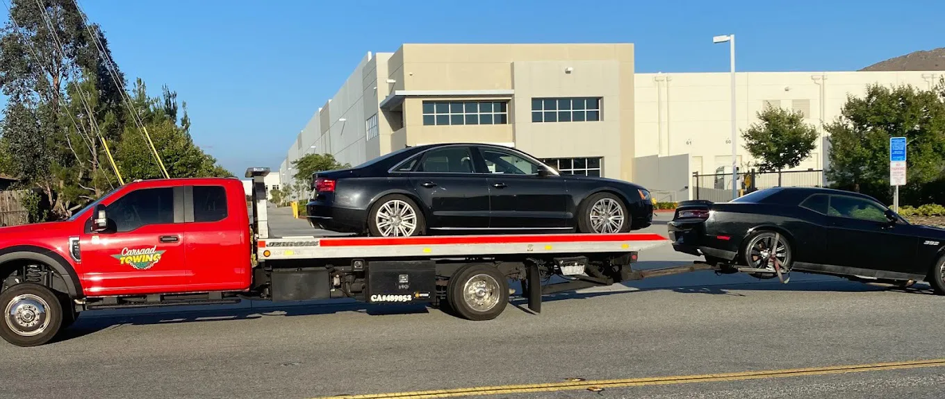 Dual Vehicle Towing service by Carsaad Towing