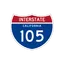 I-105 highway shield